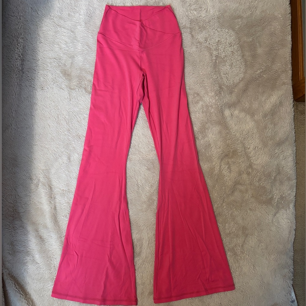 Flare High Rise Leggings by Offline Aerie in color Bubblegum Pink